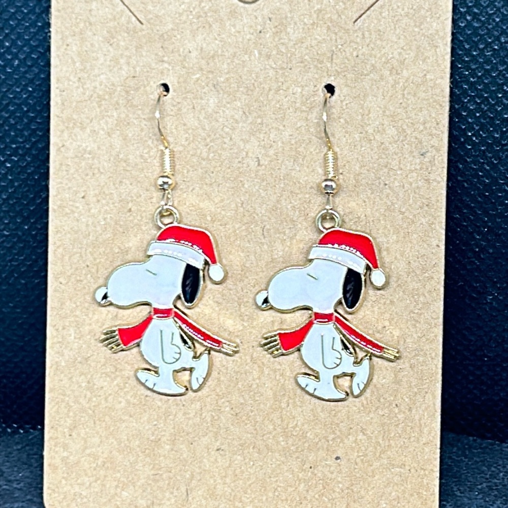 Snoopy Santa dangle Earrings